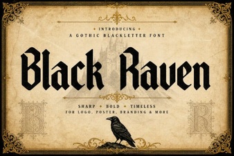 Black Raven Font: Bold Typography for Creative Projects