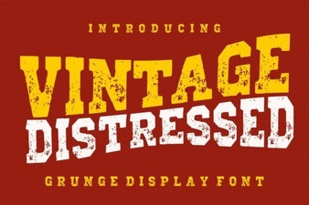 Vintage Distressed Font for Creative Design Projects