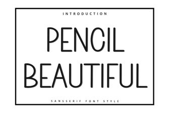 Beautiful Pencil Font for Creative Design Projects