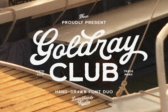 Goldray Club Font: Creative Typography for Bold Projects