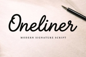 Oneliner Font: Bold Typography for Creative Projects