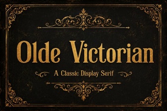 Elegant Olde Victorian Font for Vintage Design Projects