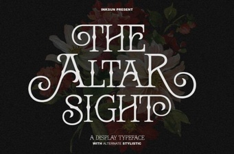 Elegant Typography for Altar Sight Font Design Projects
